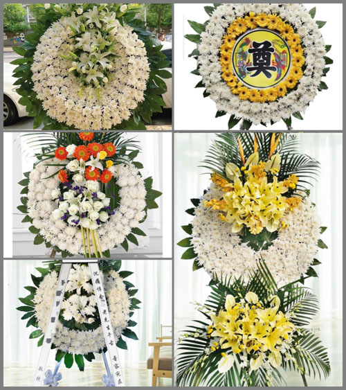 山东济宁嘉祥县马集镇武街村花圈速递
